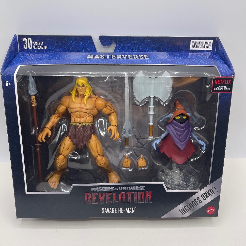 Masters of the Universe Revelation Savage He-Man Includes Orko Netflix Series